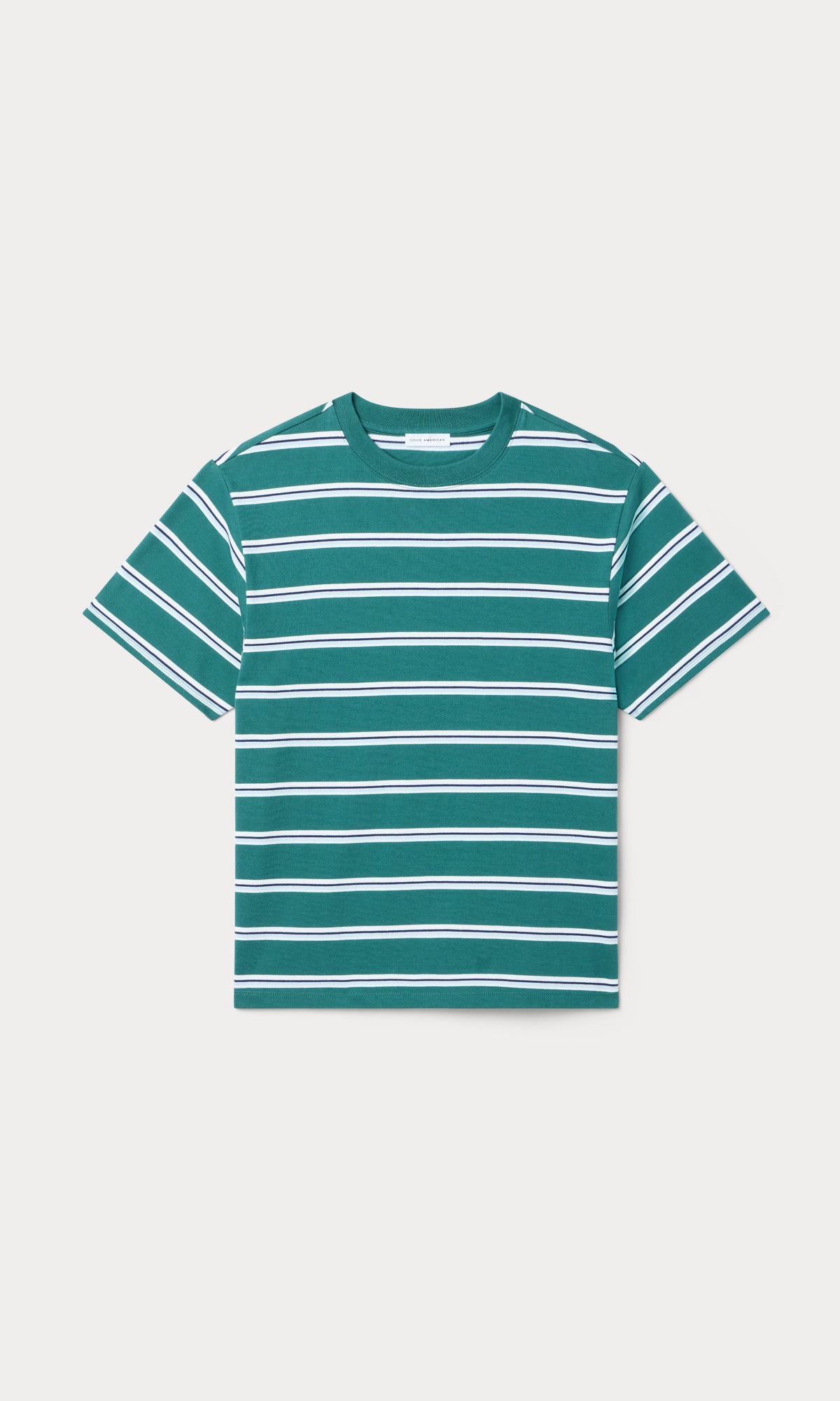 Premium THE OVERSIZED TEE HARBOR STRIPE DEEP TEAL