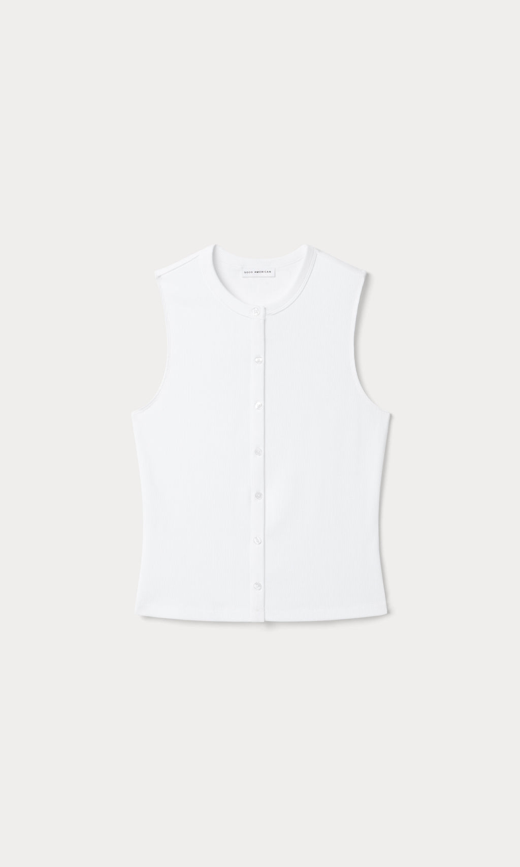Premium THE RIB SPLAY TOP WHITE