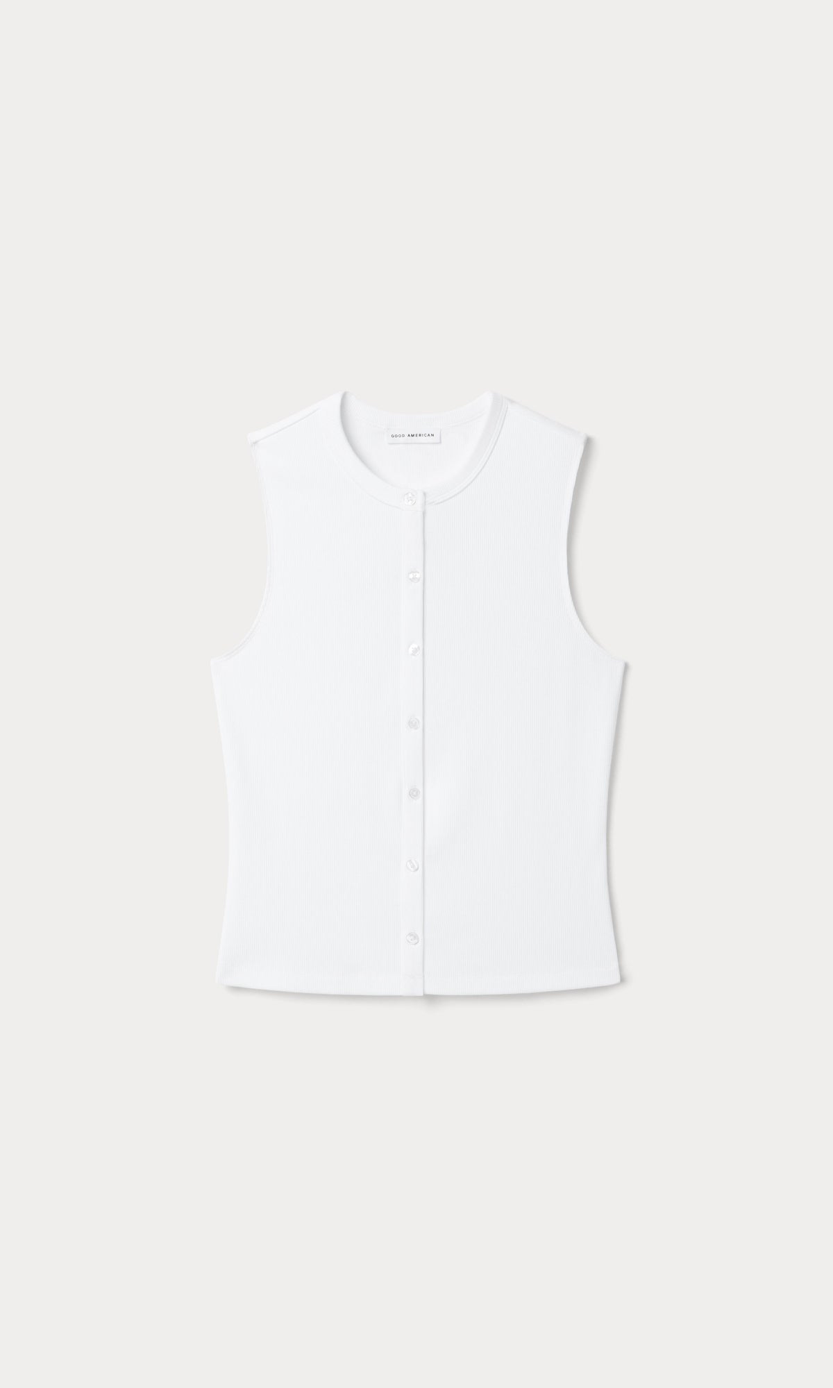 Premium THE RIB SPLAY TOP WHITE