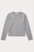 Premium THE LONG SLEEVE GYM TEE GREY MELANGE
