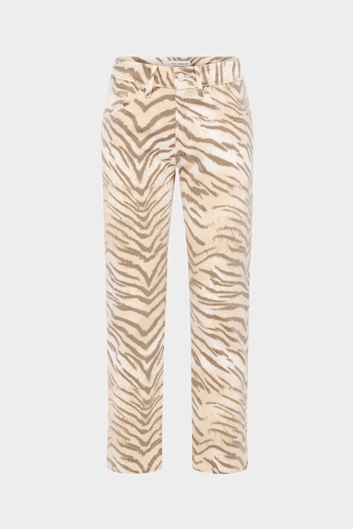 Premium VINTAGE STRAIGHT ANKLE JEANS BROWN TIGER