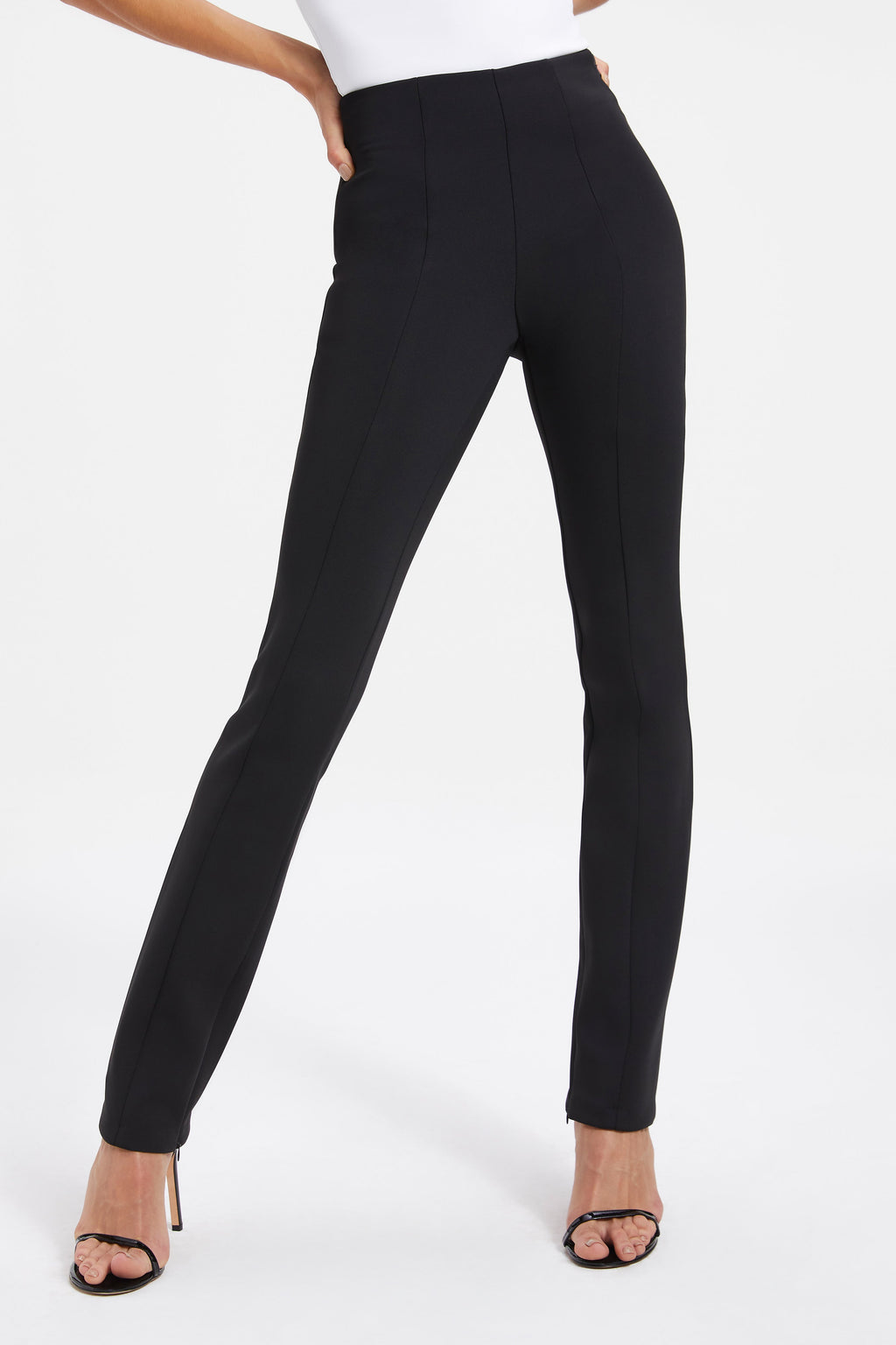 Premium GOOD WAIST SCUBA PANTS BLACK001