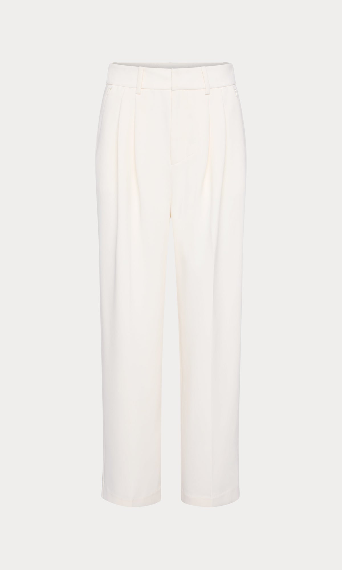 Premium LUXE SUITING HIGH-RISE CROPPED WIDE LEG TROUSER SOFT SHELL