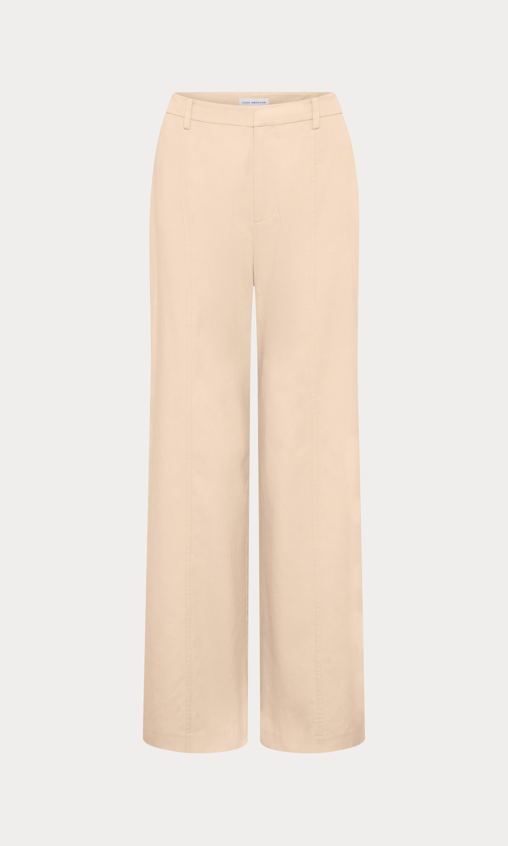 Premium THE SEAMED WIDE LEG TROUSER LIGHT TAUPE