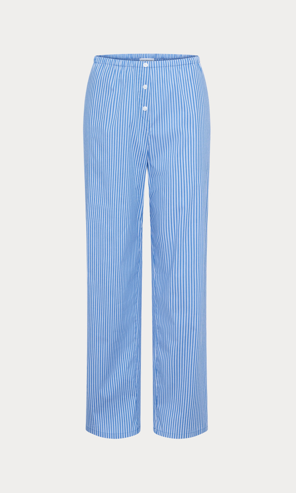 Premium POPLIN PULL ON PANTS BLUE & WHITE STRIPE