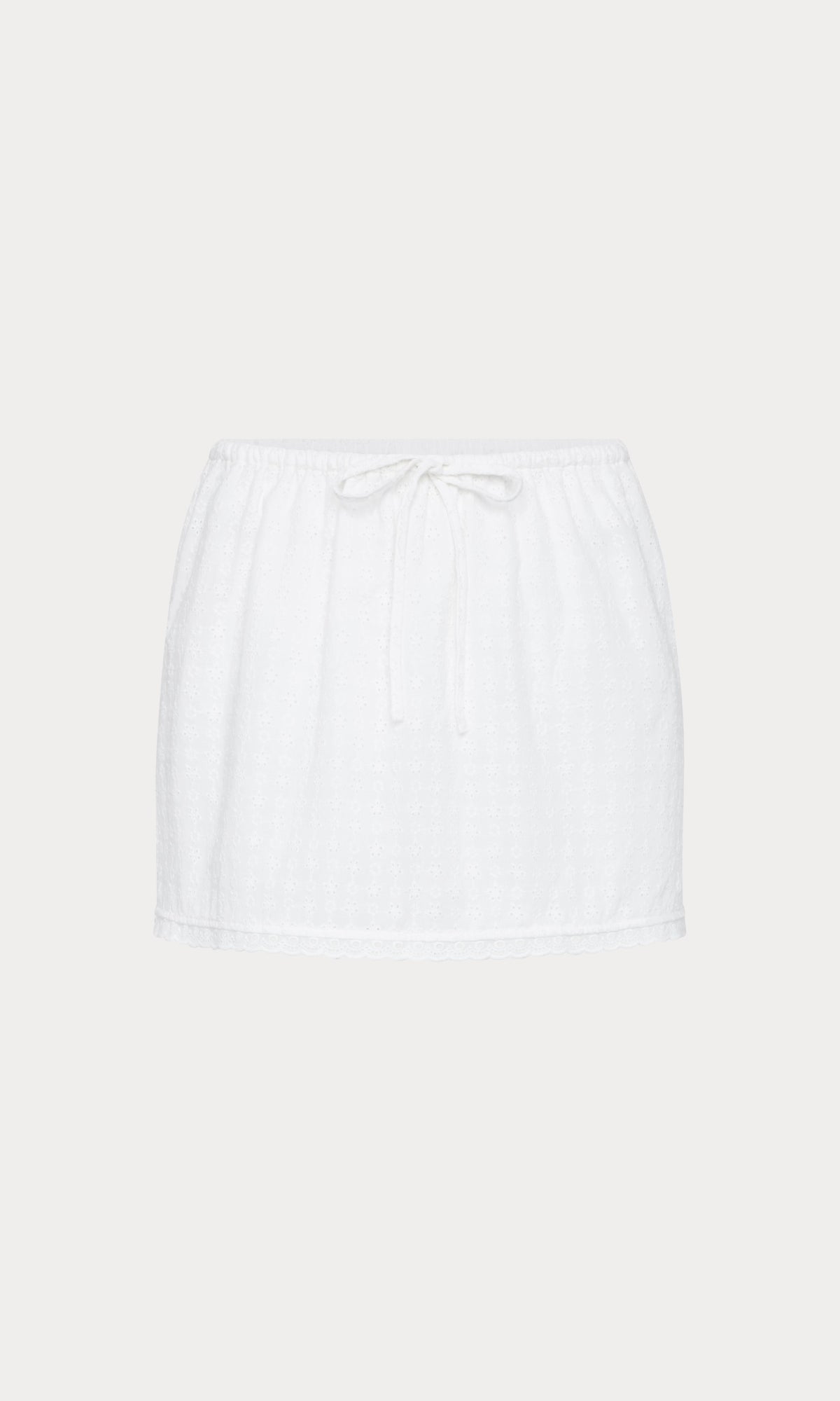 Premium THE EYELET SKIRT WHITE001