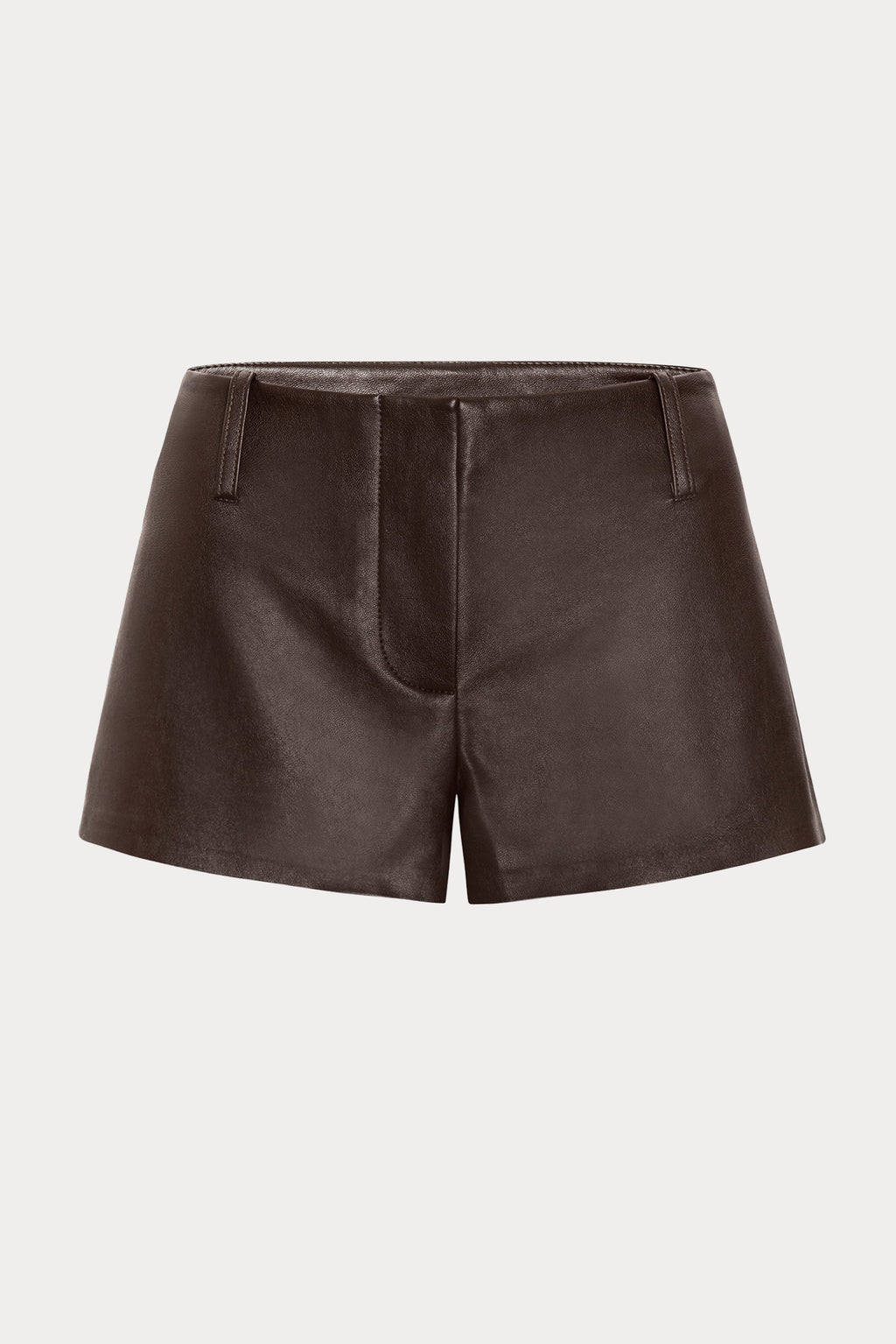 Premium THE BETTER THAN LEATHER TROUSER SHORT DEEP CHOCOLATE
