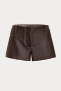 Premium THE BETTER THAN LEATHER TROUSER SHORT DEEP CHOCOLATE