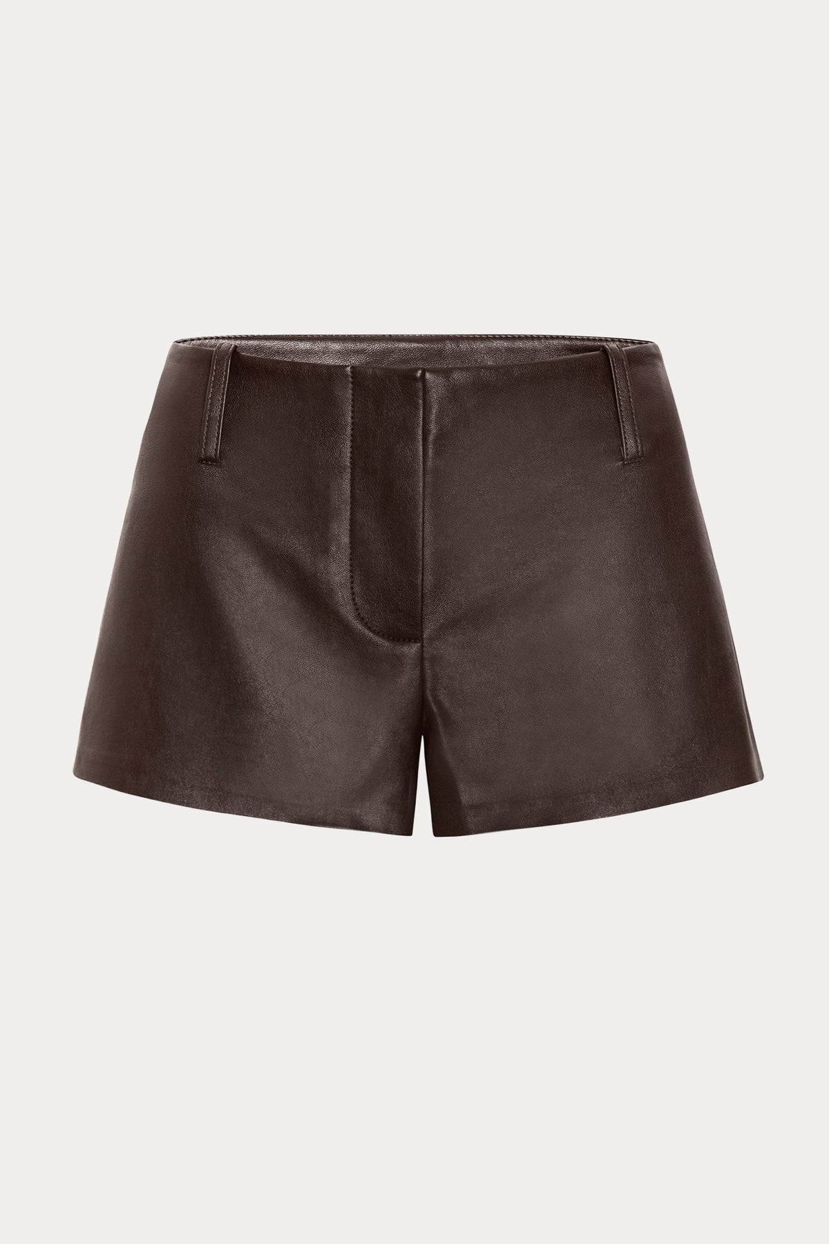 Premium THE BETTER THAN LEATHER TROUSER SHORT DEEP CHOCOLATE