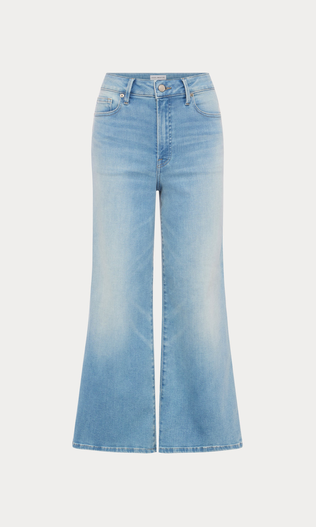 Premium SOFT TECH GOOD WAIST PALAZZO CROPPED JEANS INDIGO1225