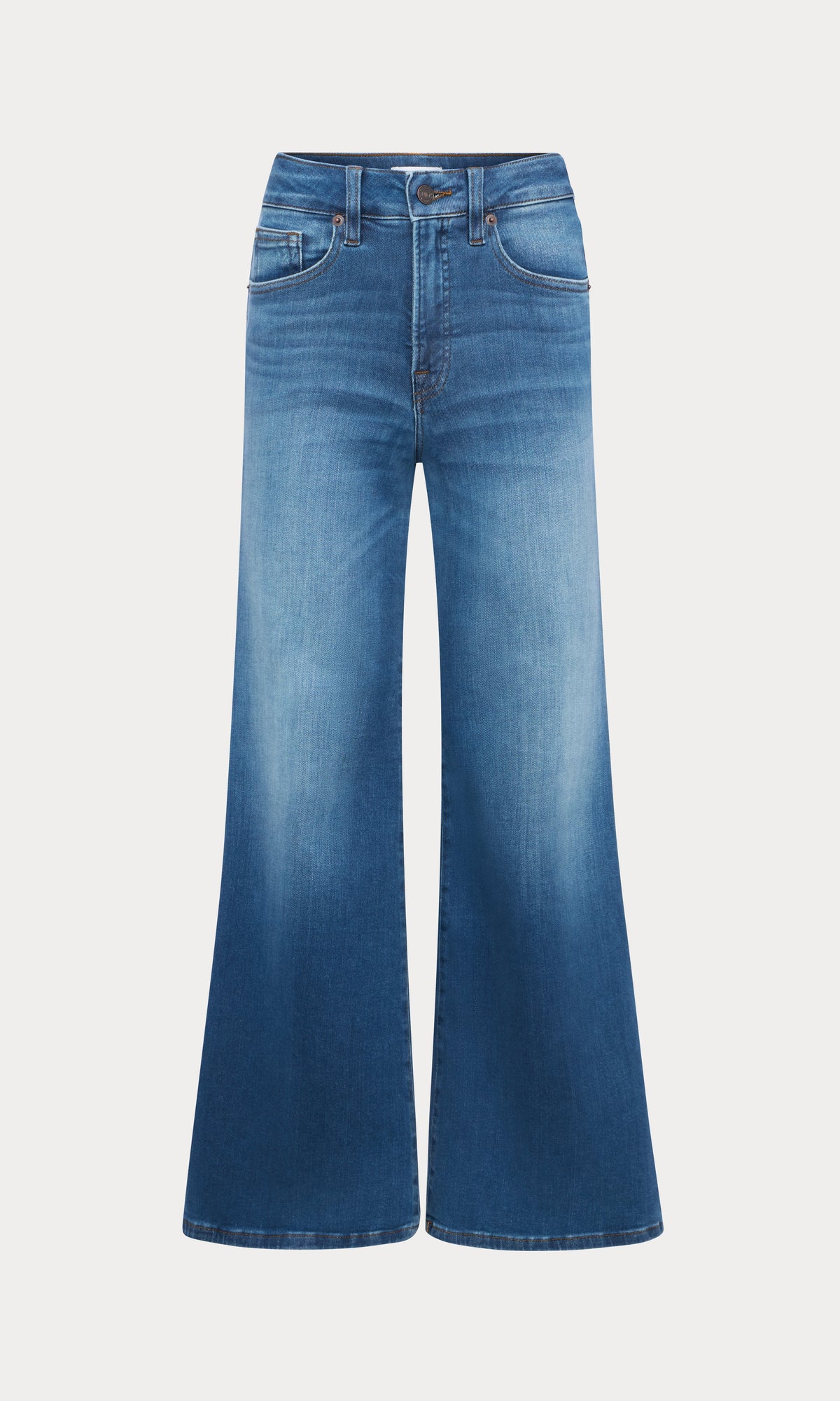 Premium SOFT TECH GOOD WAIST PALAZZO JEANS INDIGO1233