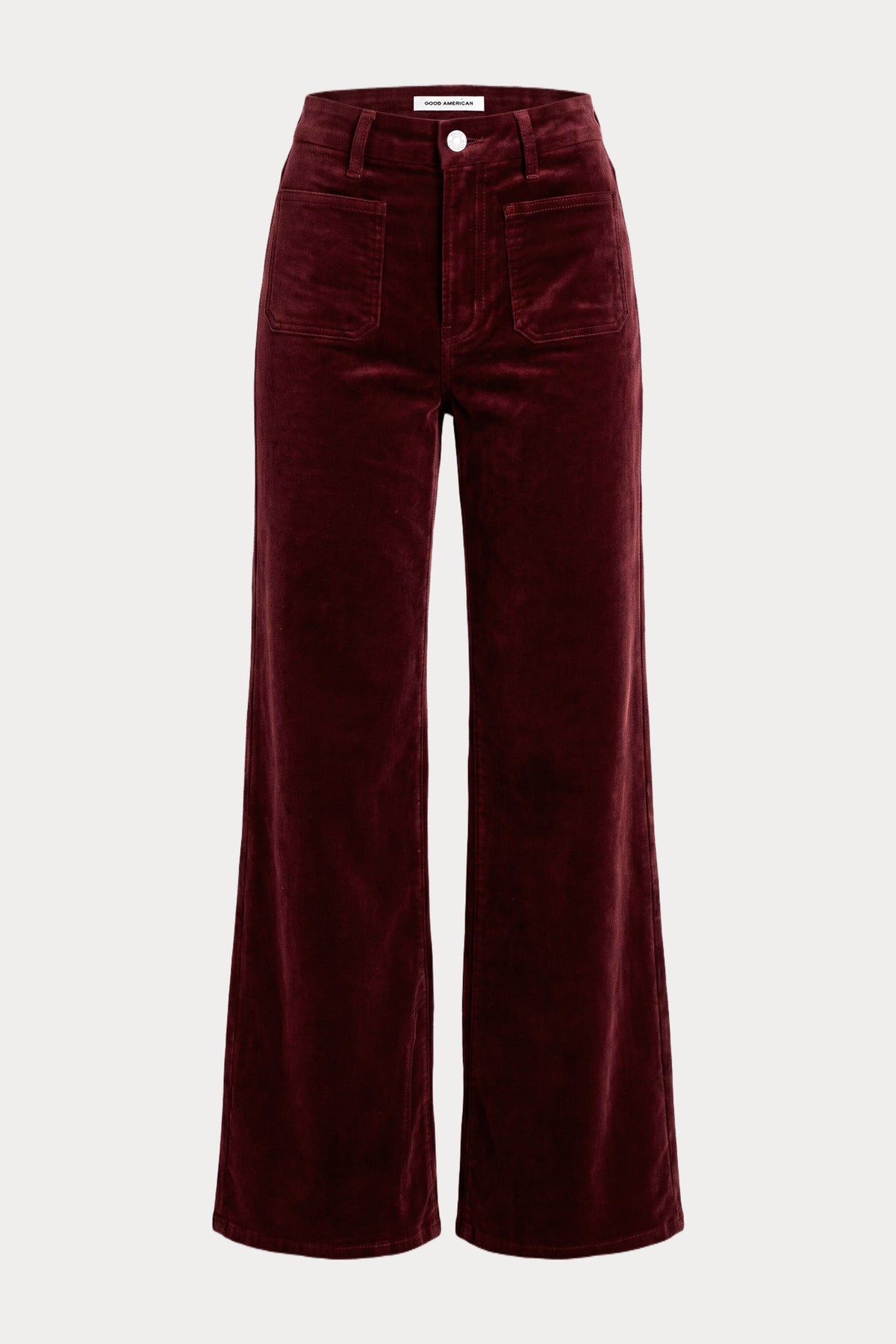 Premium VELVET GOOD WAIST PALAZZO PANT BERRY NOIR