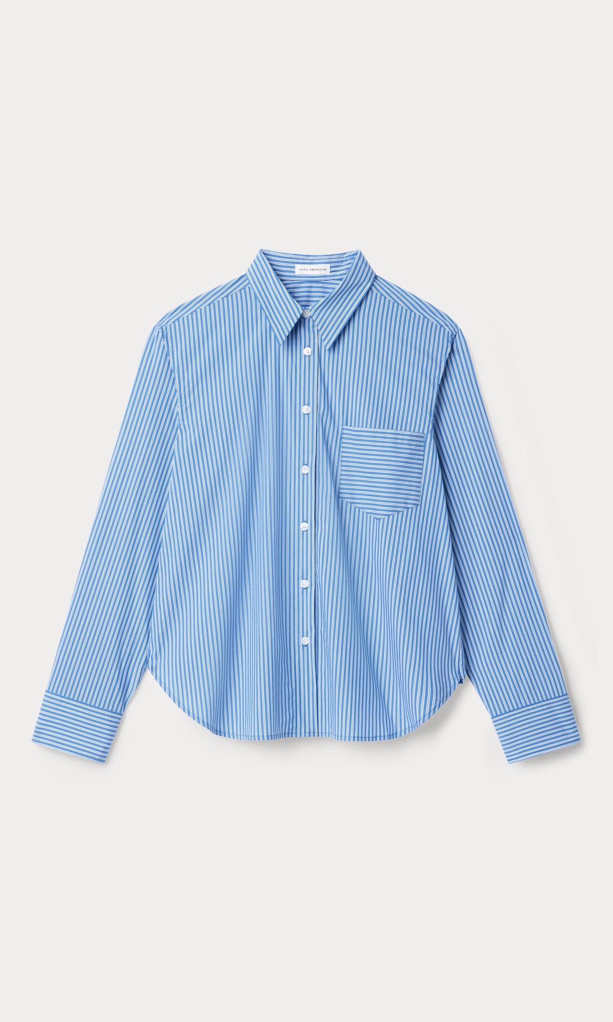 Premium POPLIN CLASSIC BOXY SHIRT BLUE & WHITE STRIPE