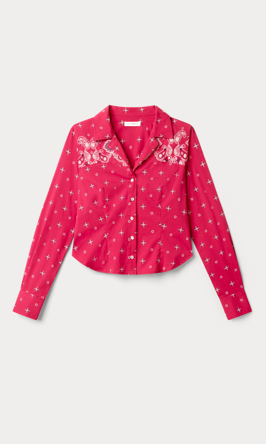 Premium DOLLY TAILORED POPLIN SHIRT FLARE BANDANA PRINT