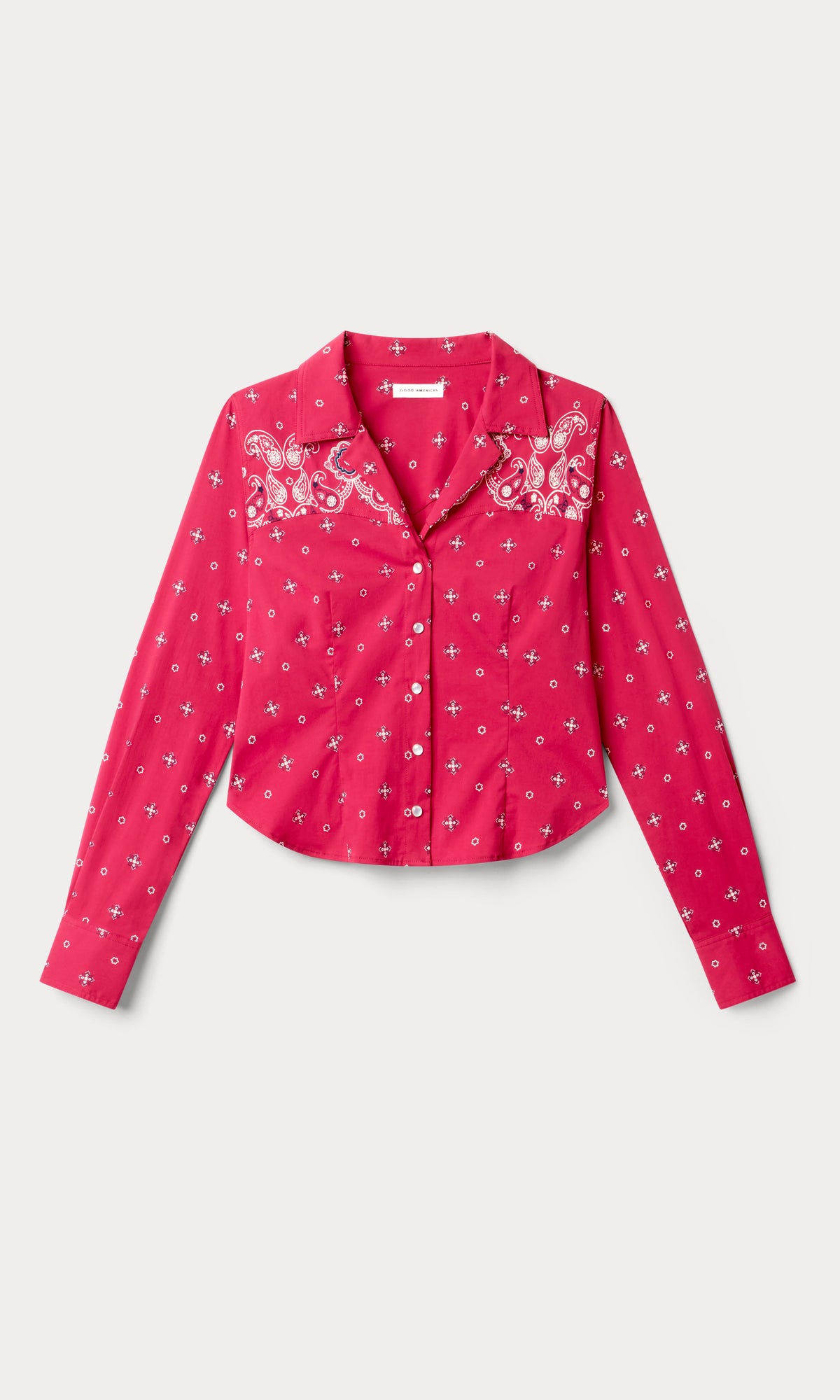 Premium DOLLY TAILORED POPLIN SHIRT FLARE BANDANA PRINT