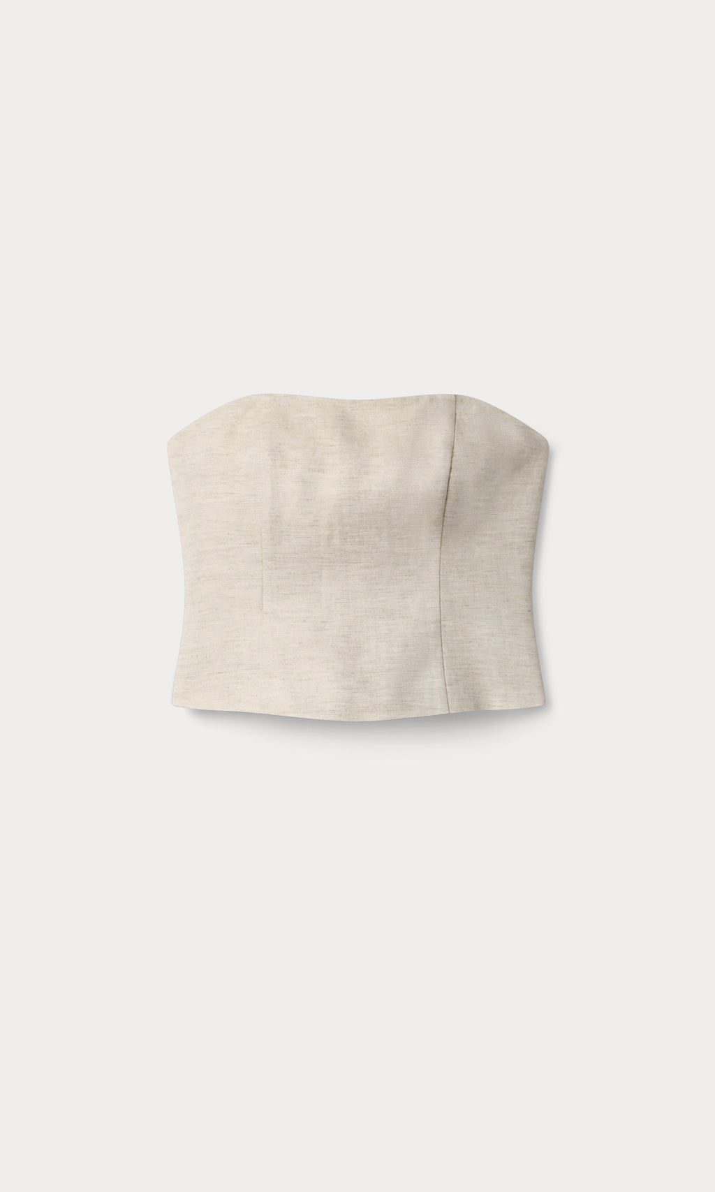 Premium LINEN STRAPLESS TOP OAT