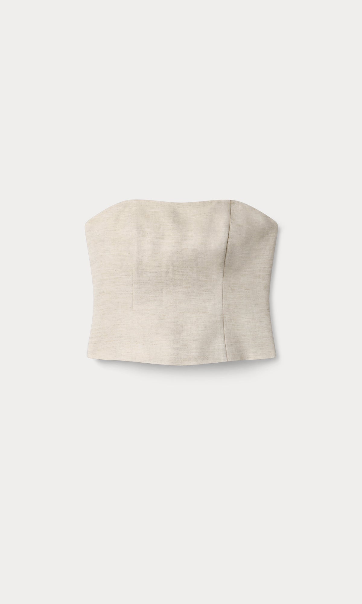 Premium LINEN STRAPLESS TOP OAT