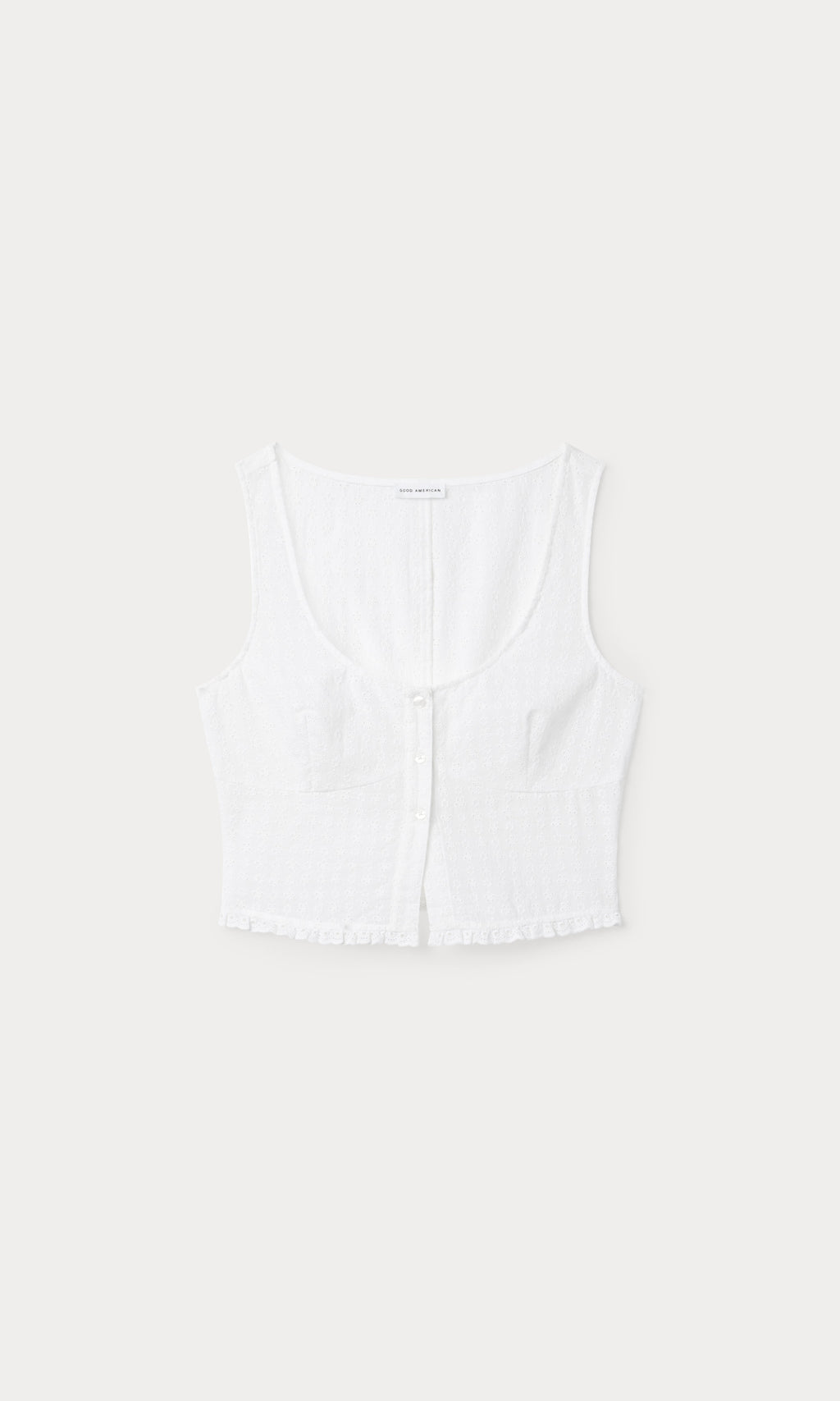 Premium THE EYELET TOP WHITE001