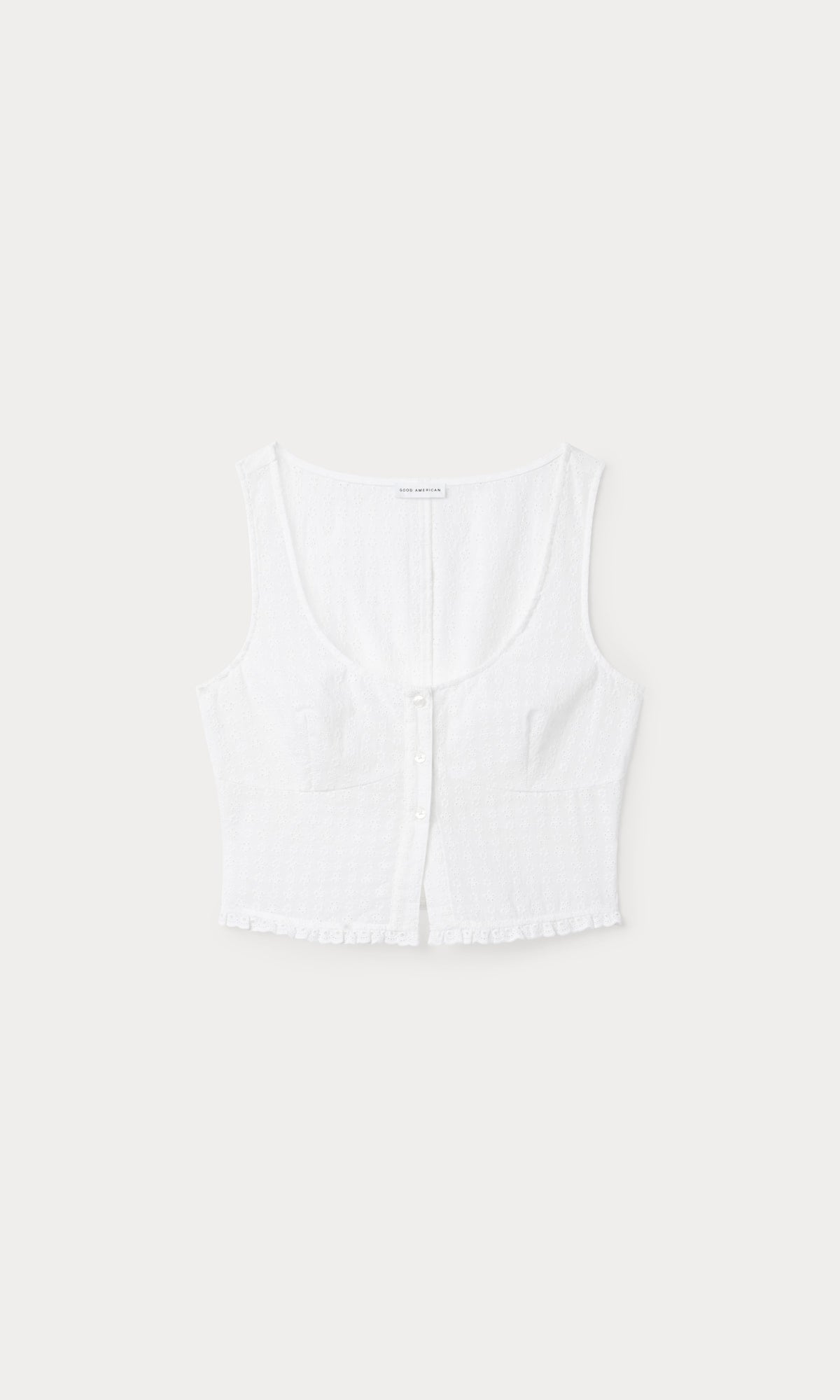 Premium THE EYELET TOP WHITE001