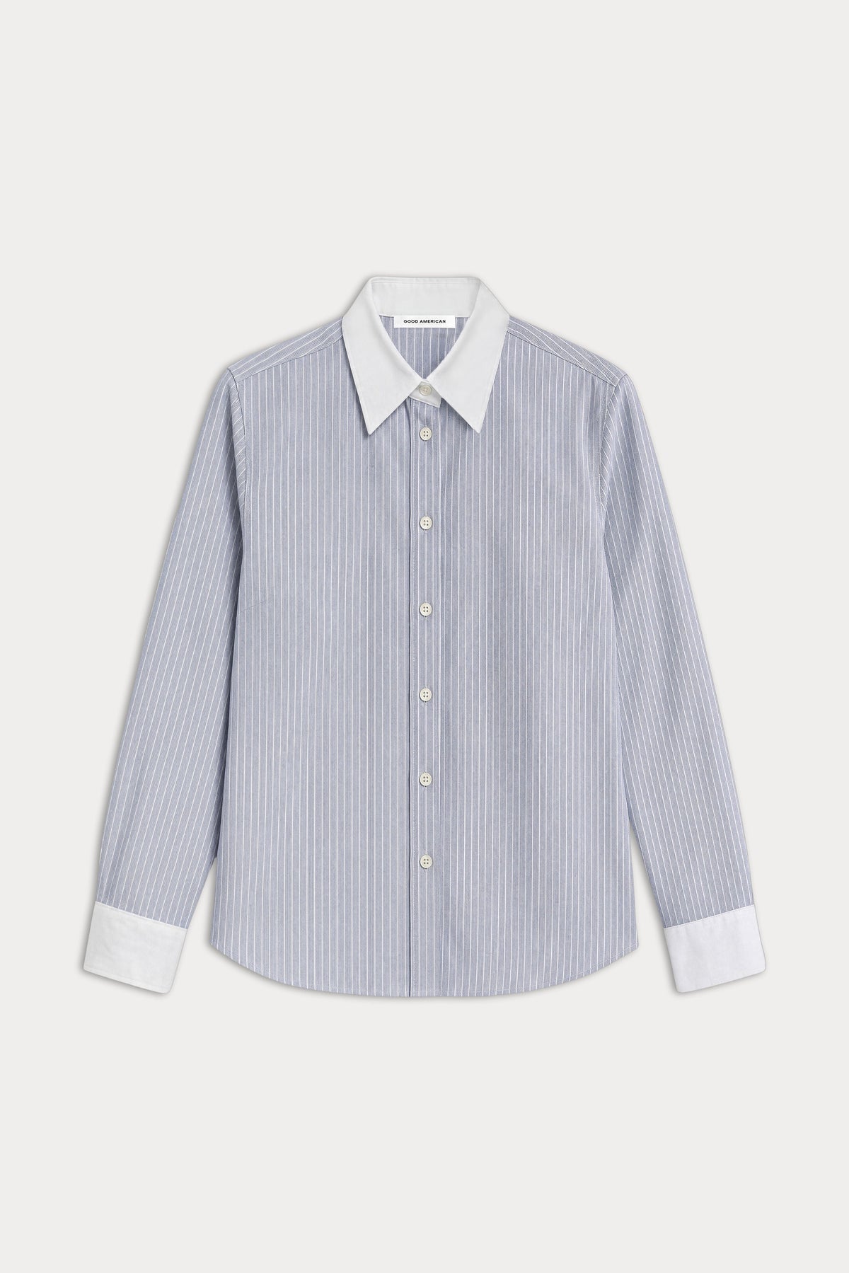 Premium THE OXFORD CONTRAST SHIRT SLATE BLUE STRIPE