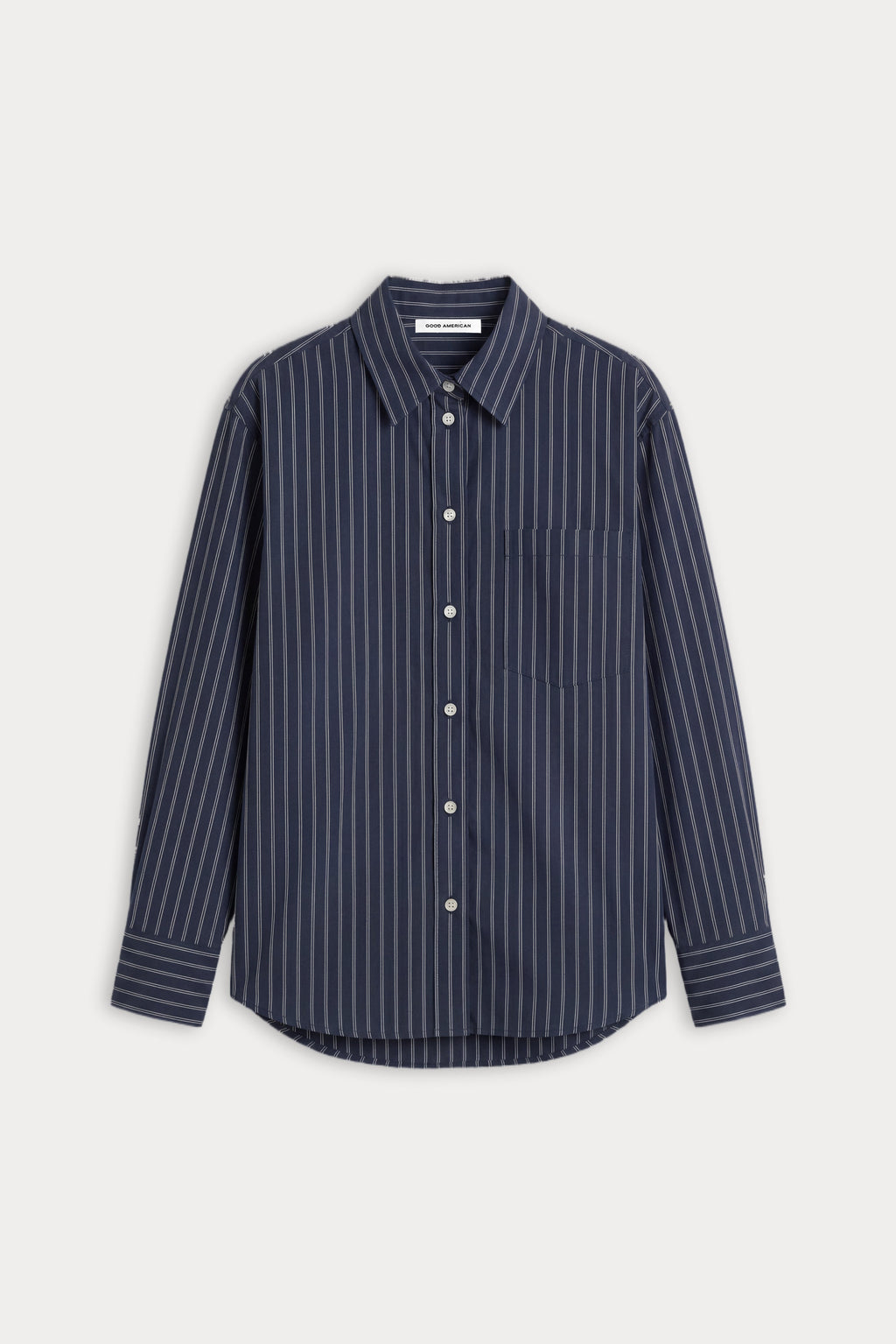 Premium THE POPLIN EASY SHIRT NAVY STRIPE