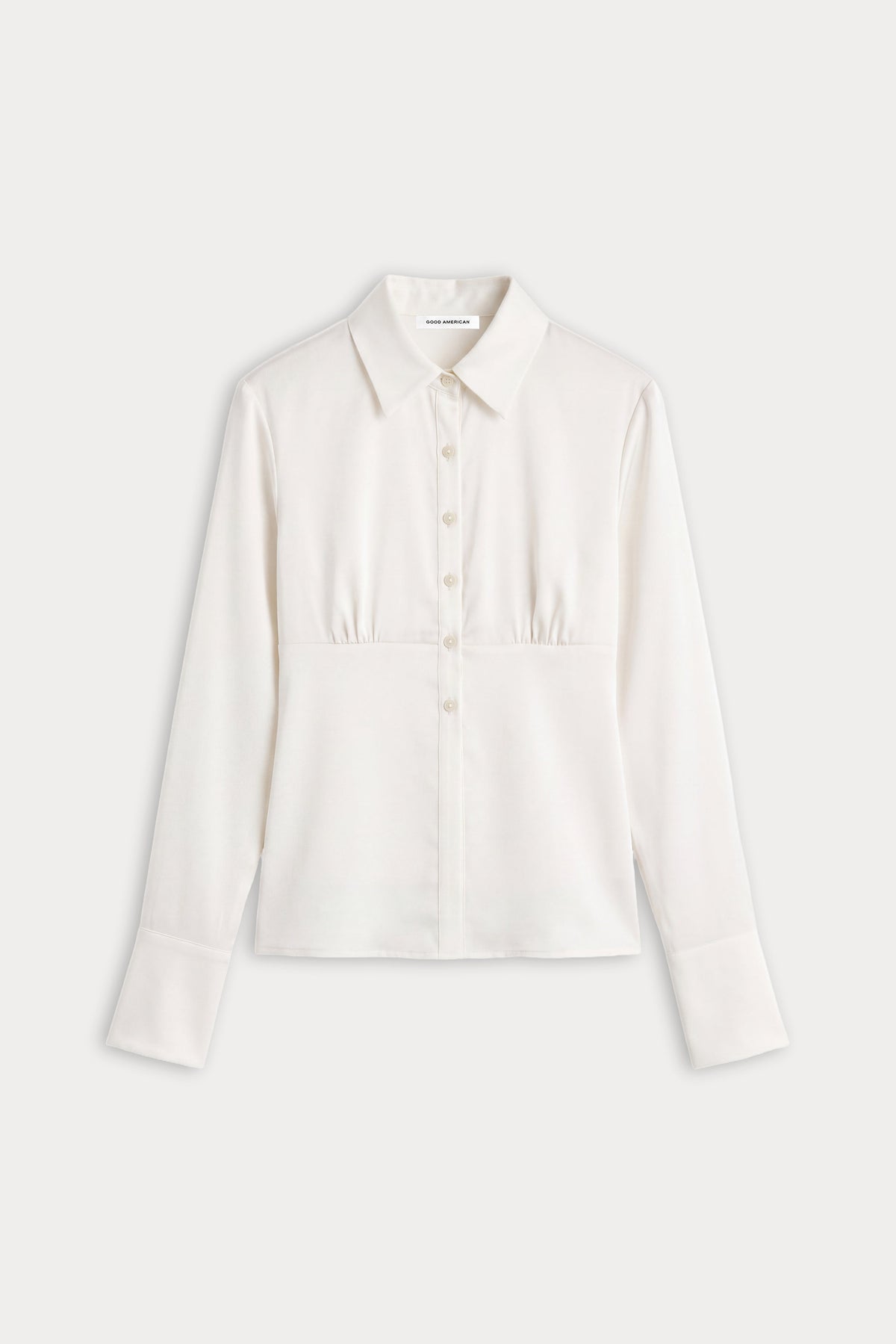 Premium THE SATIN FEMME SHIRT CHALK