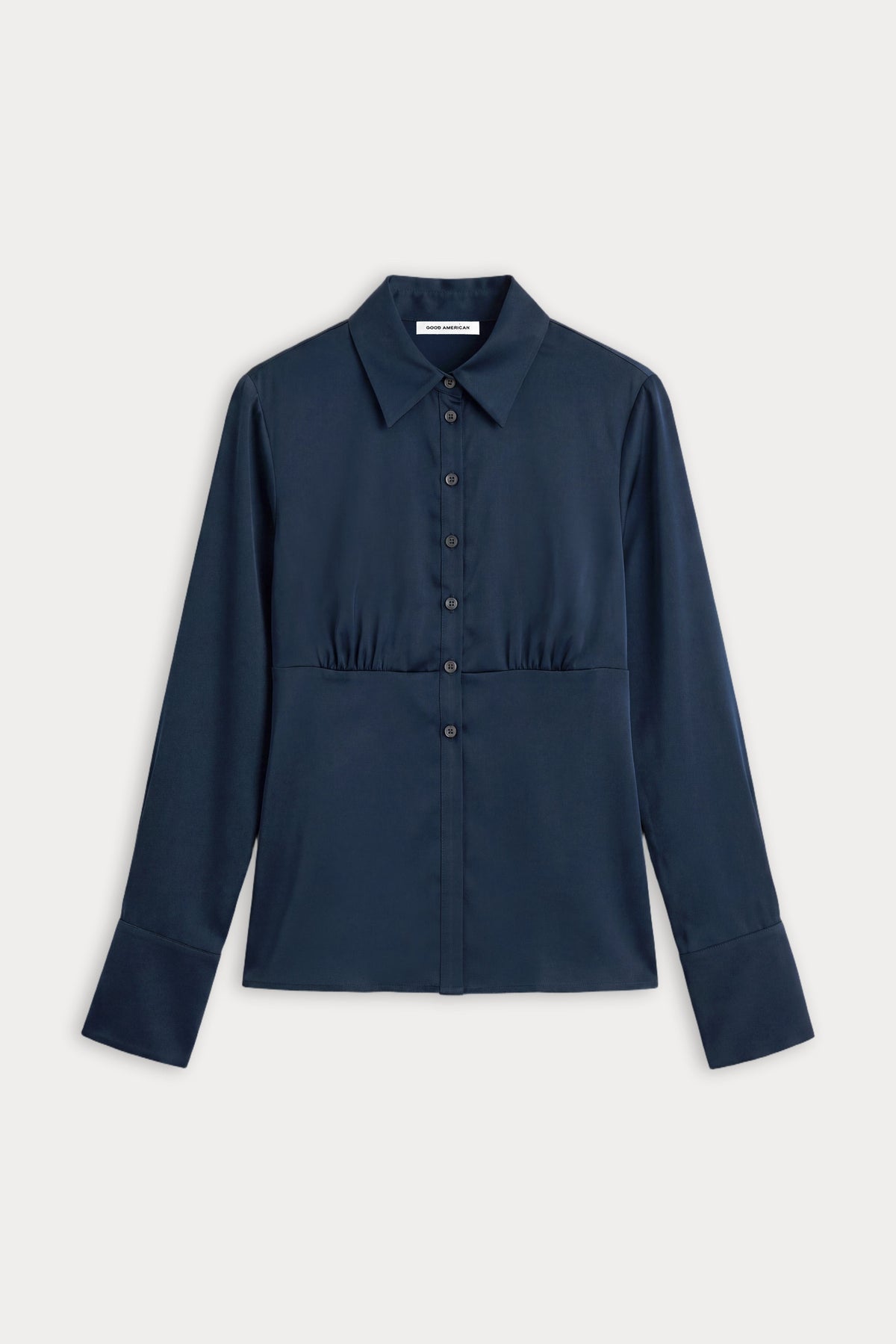 Premium THE SATIN FEMME SHIRT NEW NAVY002