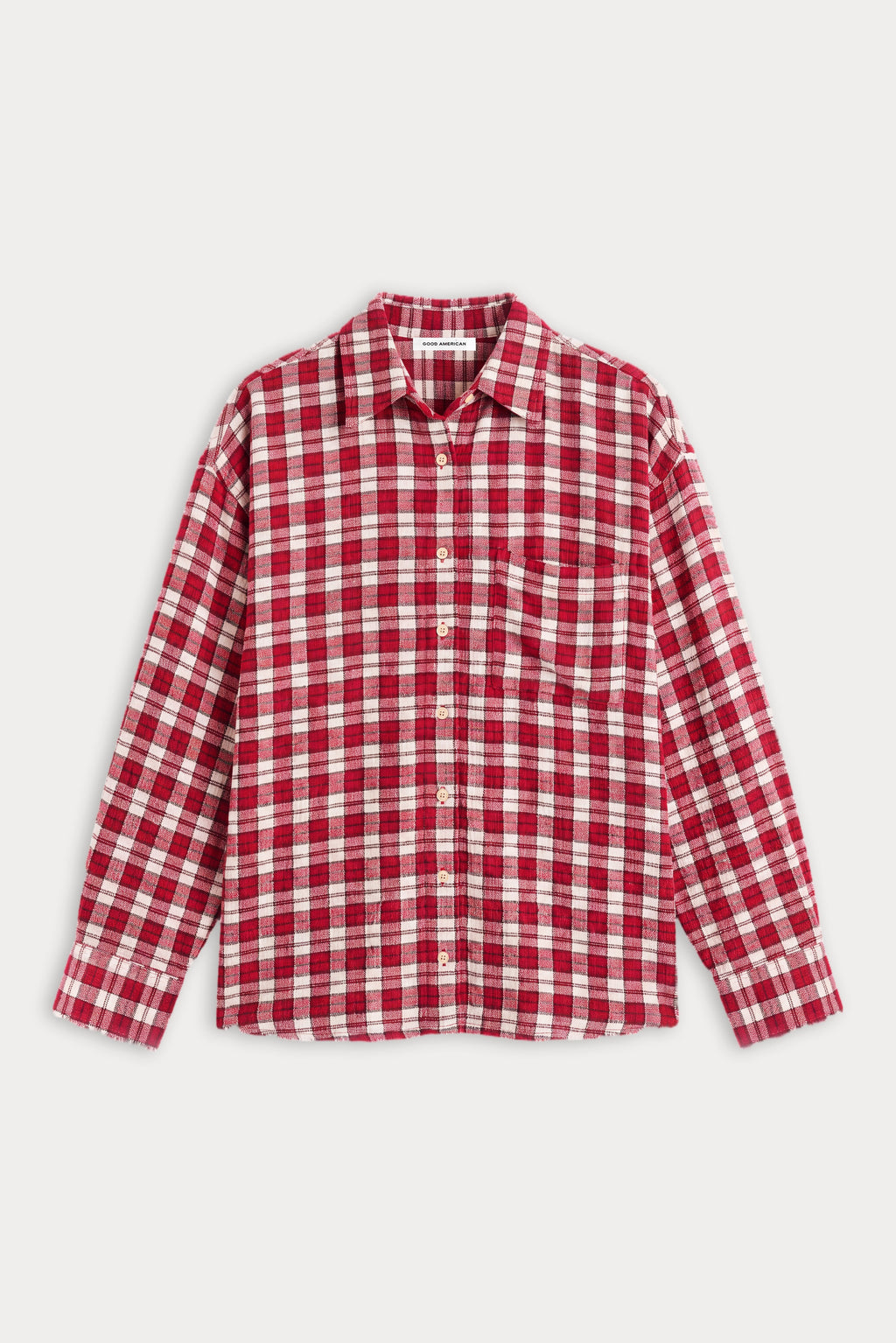 Premium THE CRINKLE EASY SHIRT CARMINE PLAID
