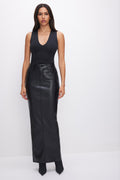 Premium SCULPTING DEEP V TANK BODYSUIT BLACK001