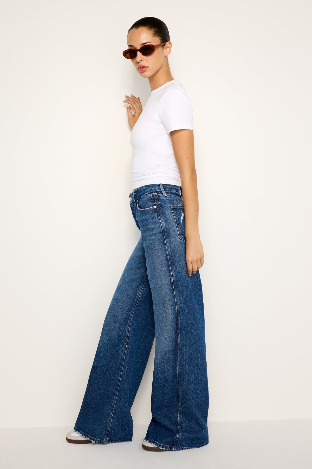 Premium GOOD SKATE WIDE LEG JEANS INDIGO713