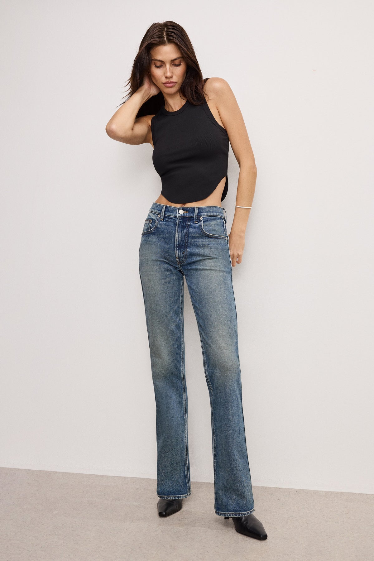 Premium GOOD COWBOY BOOTCUT JEANS INDIGO783
