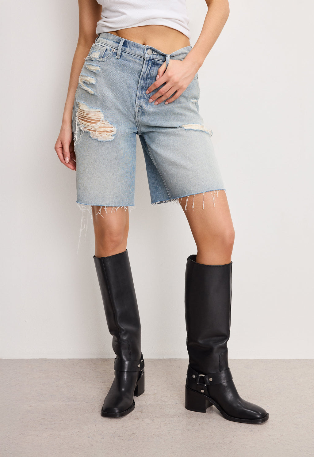 Premium GOOD EXTREME BARREL SHORTS INDIGO809
