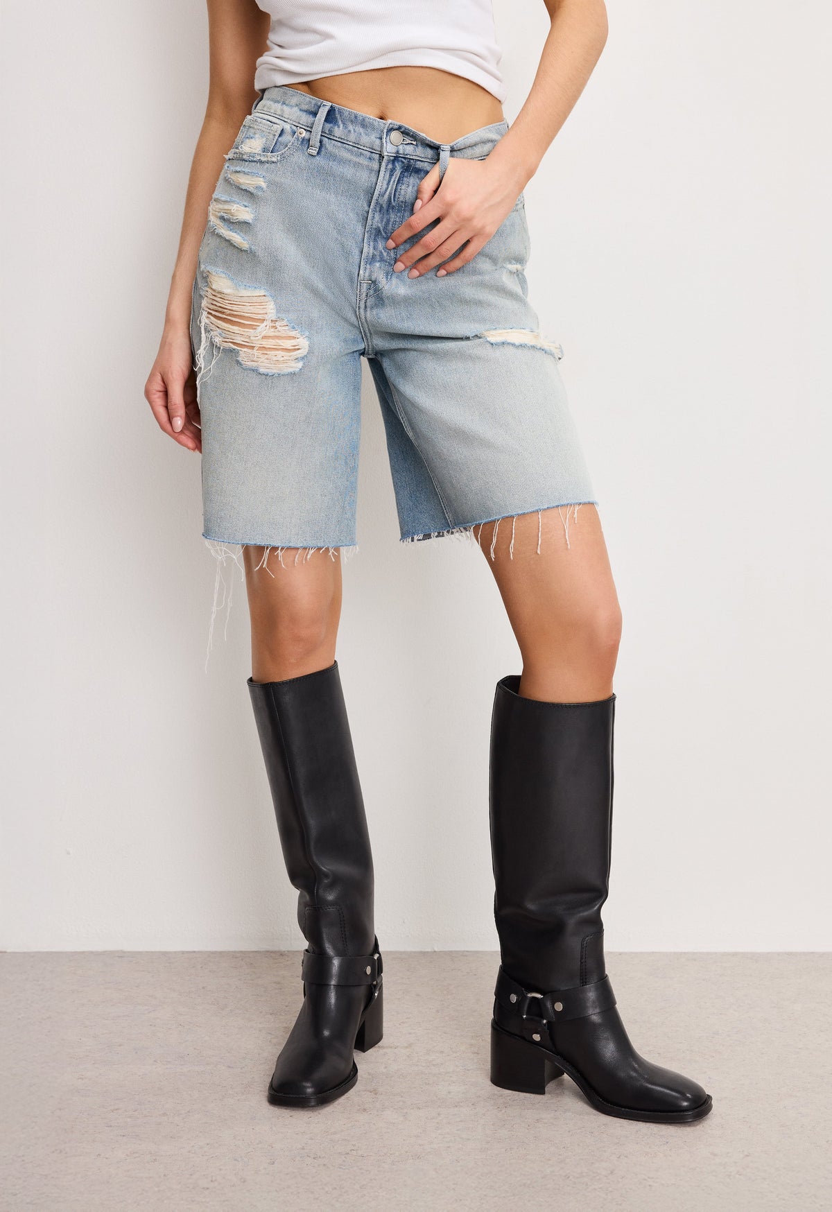 Premium GOOD EXTREME BARREL SHORTS INDIGO809