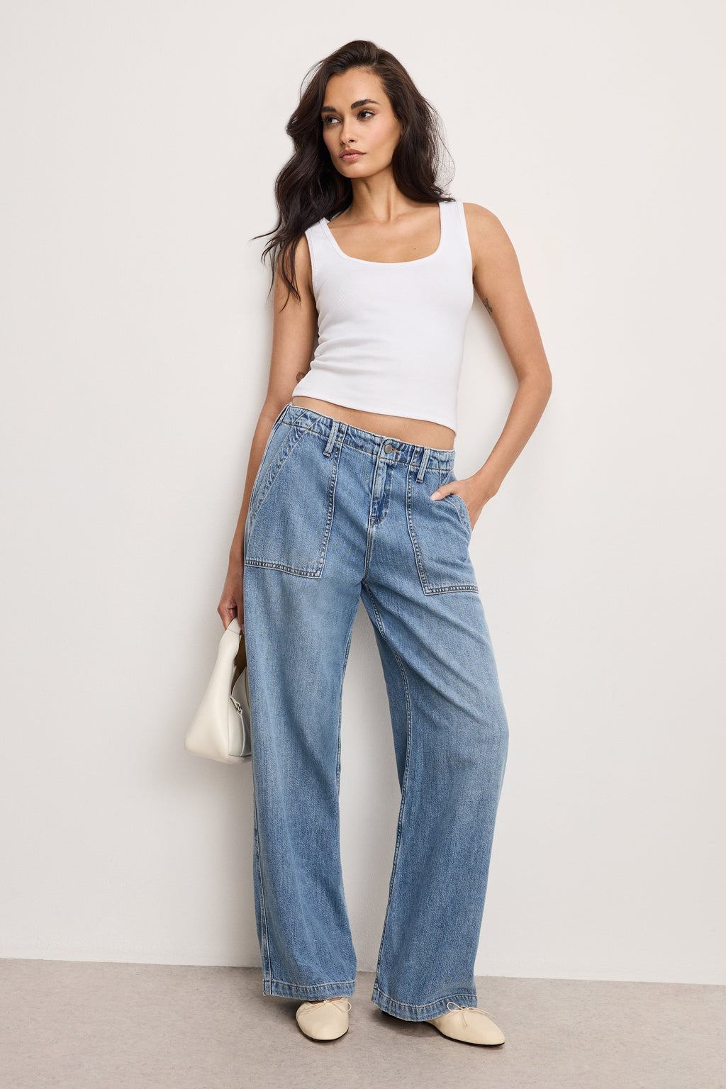 Premium LITE LINEN DENIM PANTS INDIGO786