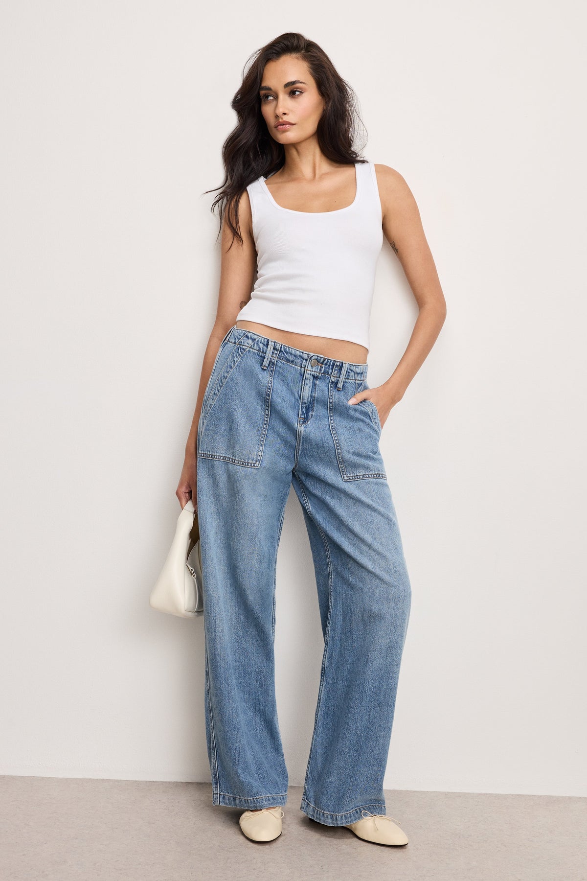 Premium LITE LINEN DENIM PANTS INDIGO786