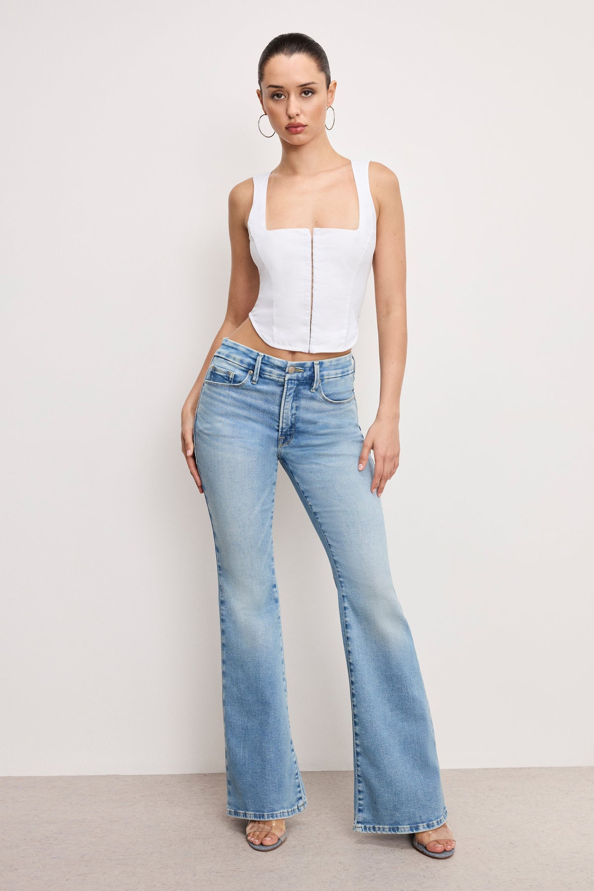 Premium DOLLY POPLIN BUSTIER WHITE001