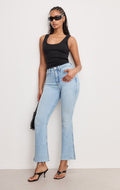 Premium GOOD KICK FLARE JEANS INDIGO954