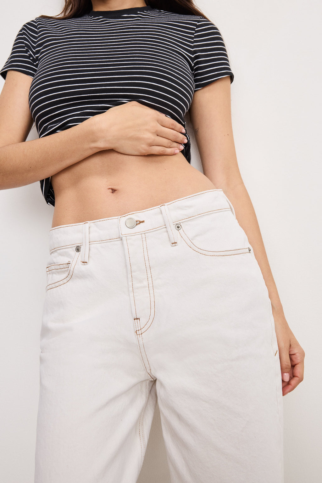 Premium GOOD RELAXED STRAIGHT JEANS PEARL001