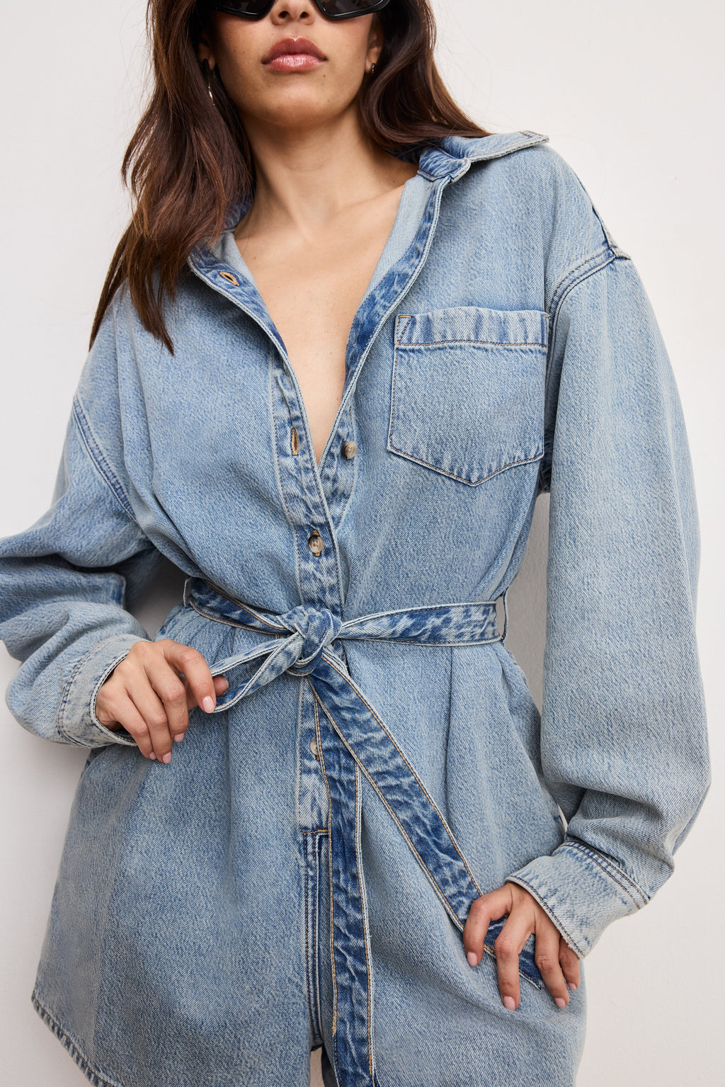 Premium WEIGHTLESS DENIM ROMPER INDIGO793