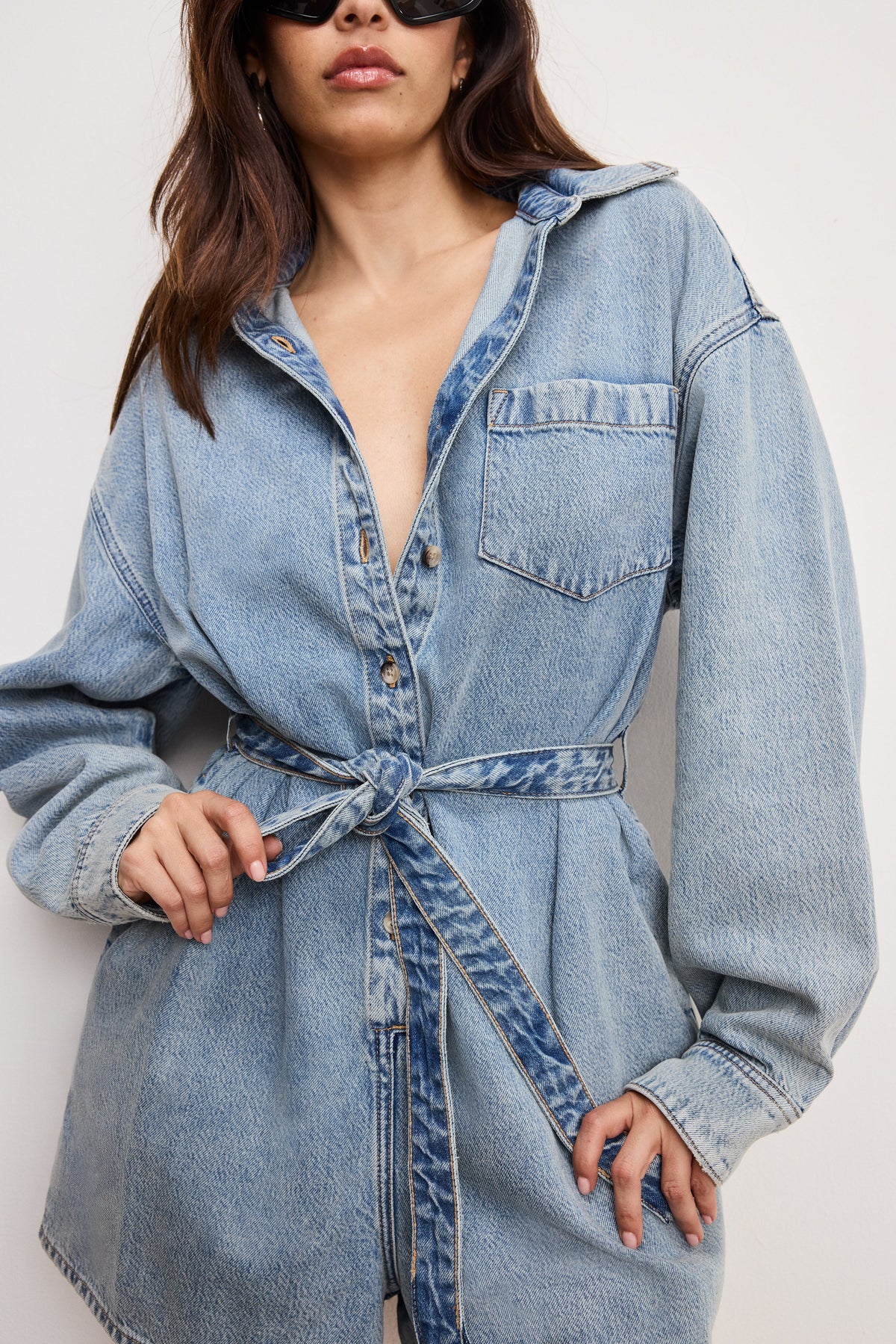 Premium WEIGHTLESS DENIM ROMPER INDIGO793