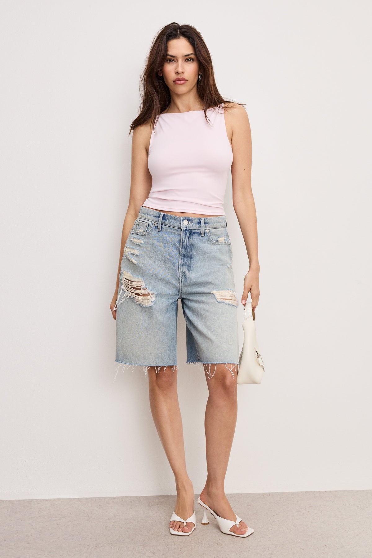 Premium WEIGHTLESS SLEEVELESS TANK COTTON CANDY PINK003