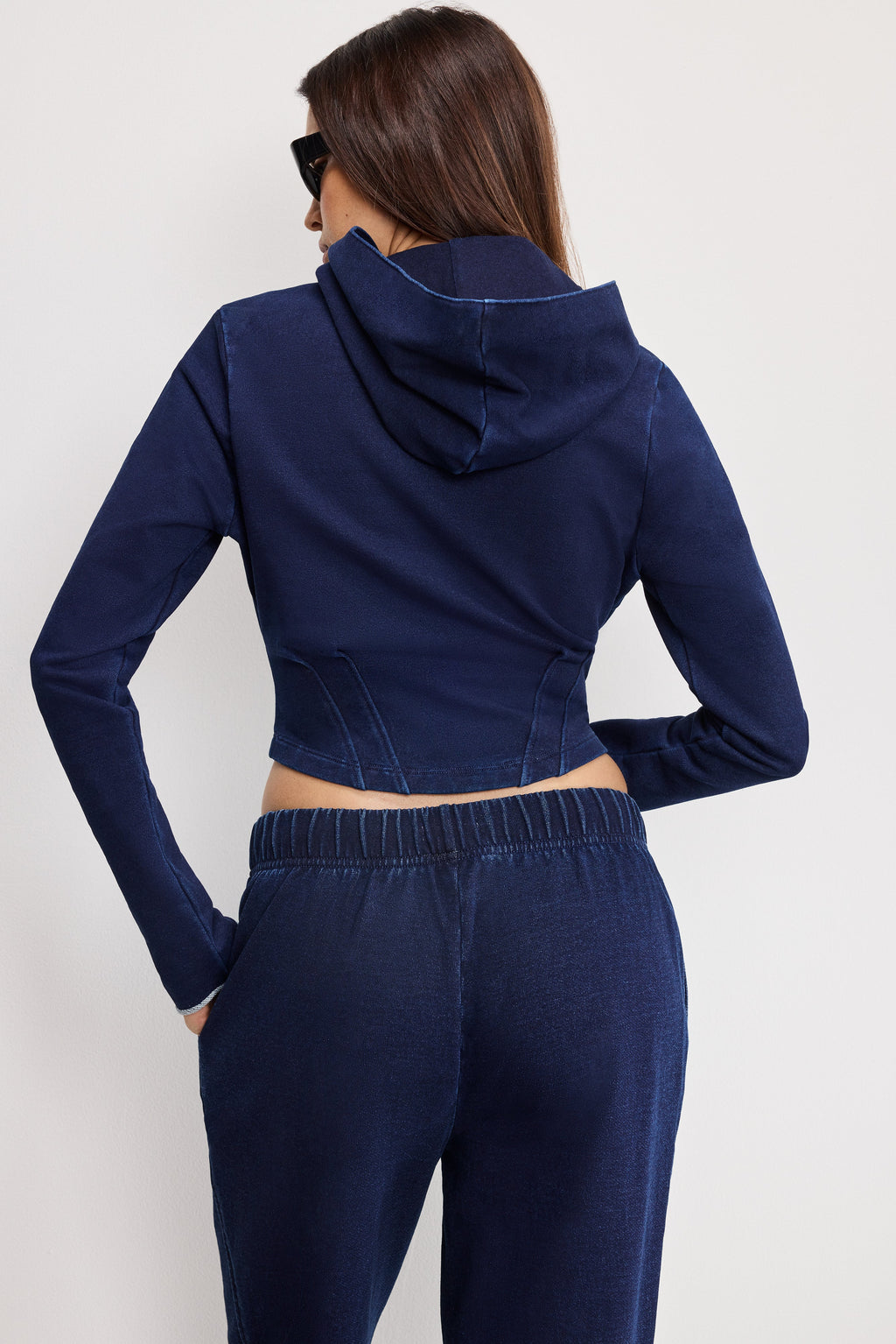 Premium JEANIUS CORSET HOODIE INDIGO1029