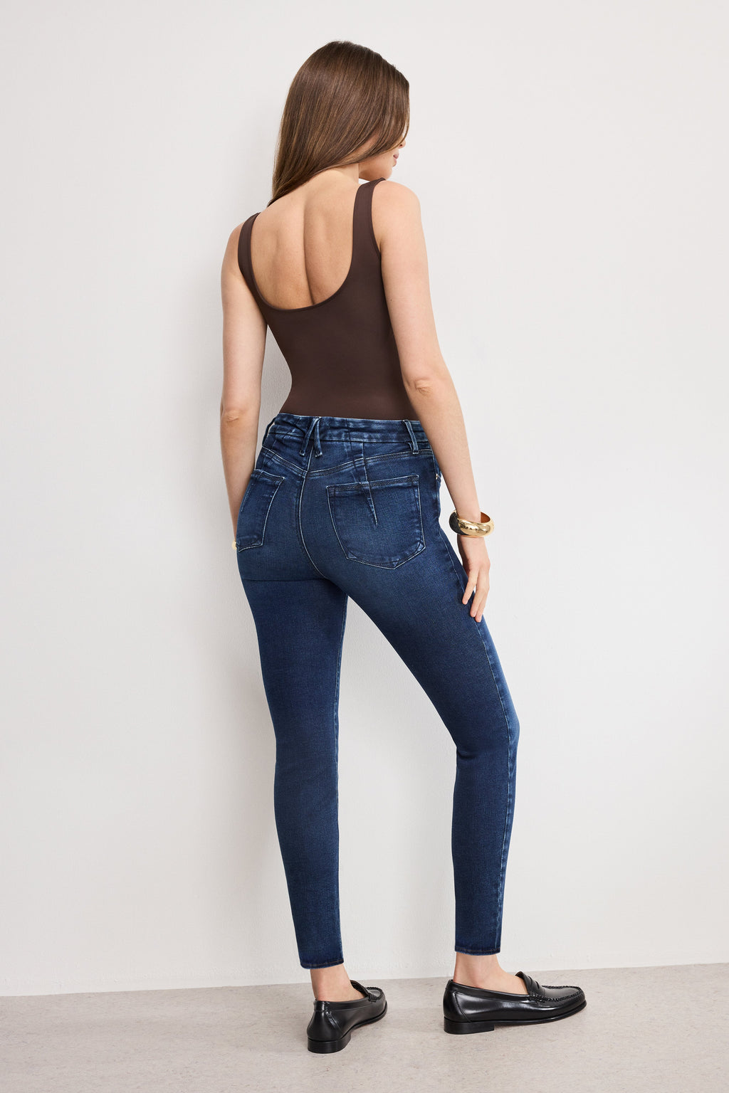 Premium SOFT TECH GOOD LEGS SKINNY JEANS INDIGO1068