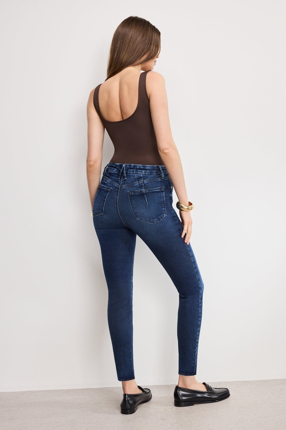 Premium SOFT TECH GOOD LEGS SKINNY JEANS INDIGO1068