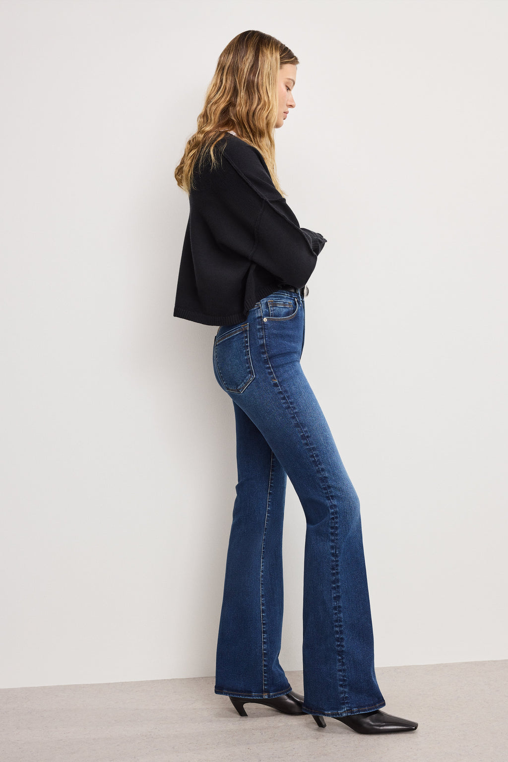 Premium ALWAYS FITS GOOD CLASSIC BOOTCUT JEANS LONG INDIGO446