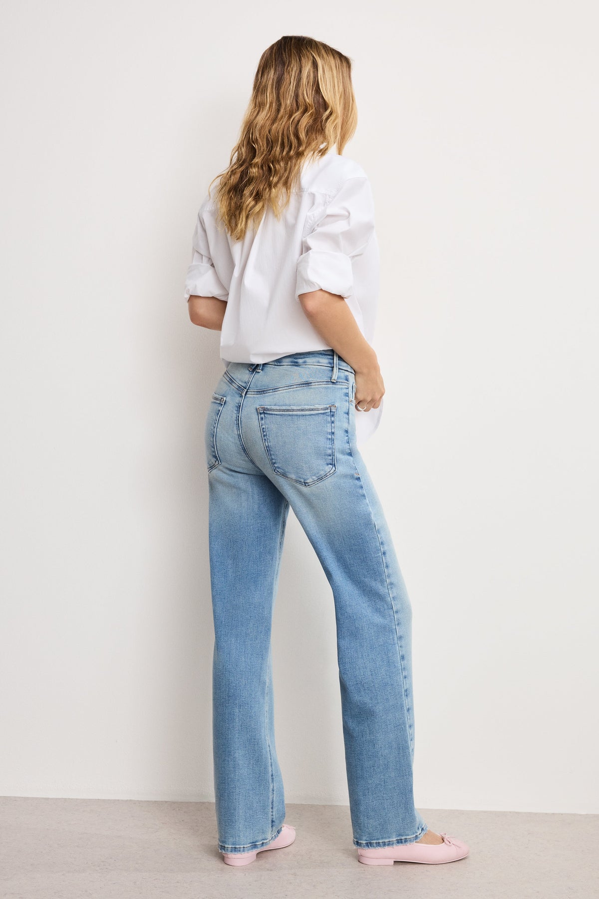 Premium SOFT TECH GOOD TRUE STRAIGHT JEANS INDIGO1073