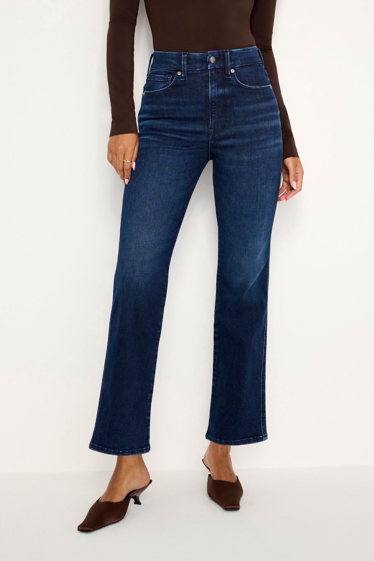 Premium ALWAYS FITS GOOD CURVE STRAIGHT JEANS INDIGO707