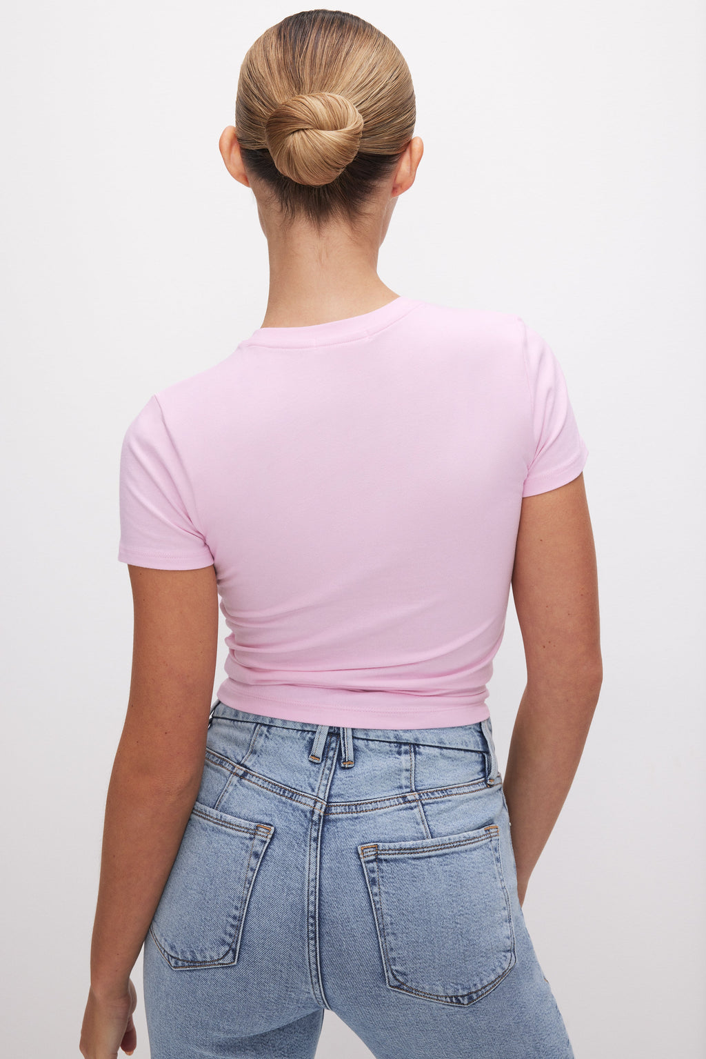 Premium SUPER STRETCH BABY TEE ROSEQUARTZ001