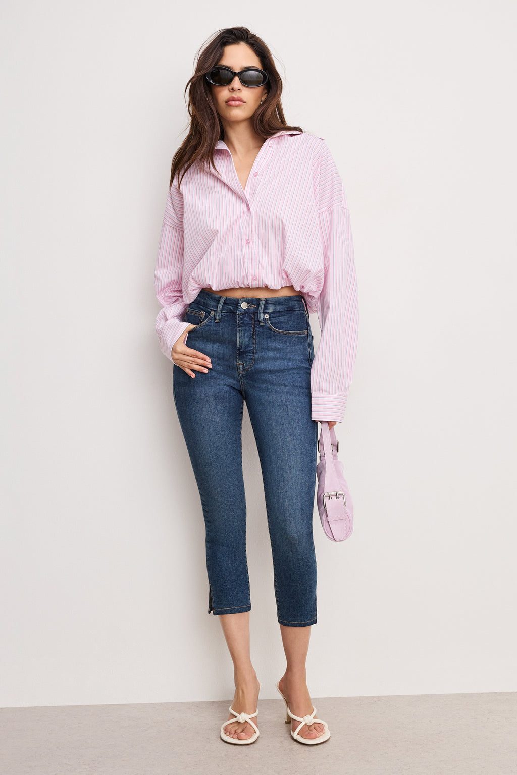 Premium POPLIN BUBBLE SHIRT CANDY STRIPE001