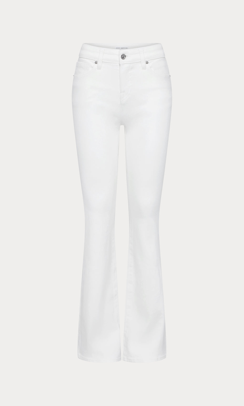 Premium GOOD LOW RISE BOOTCUT JEANS WHITE001